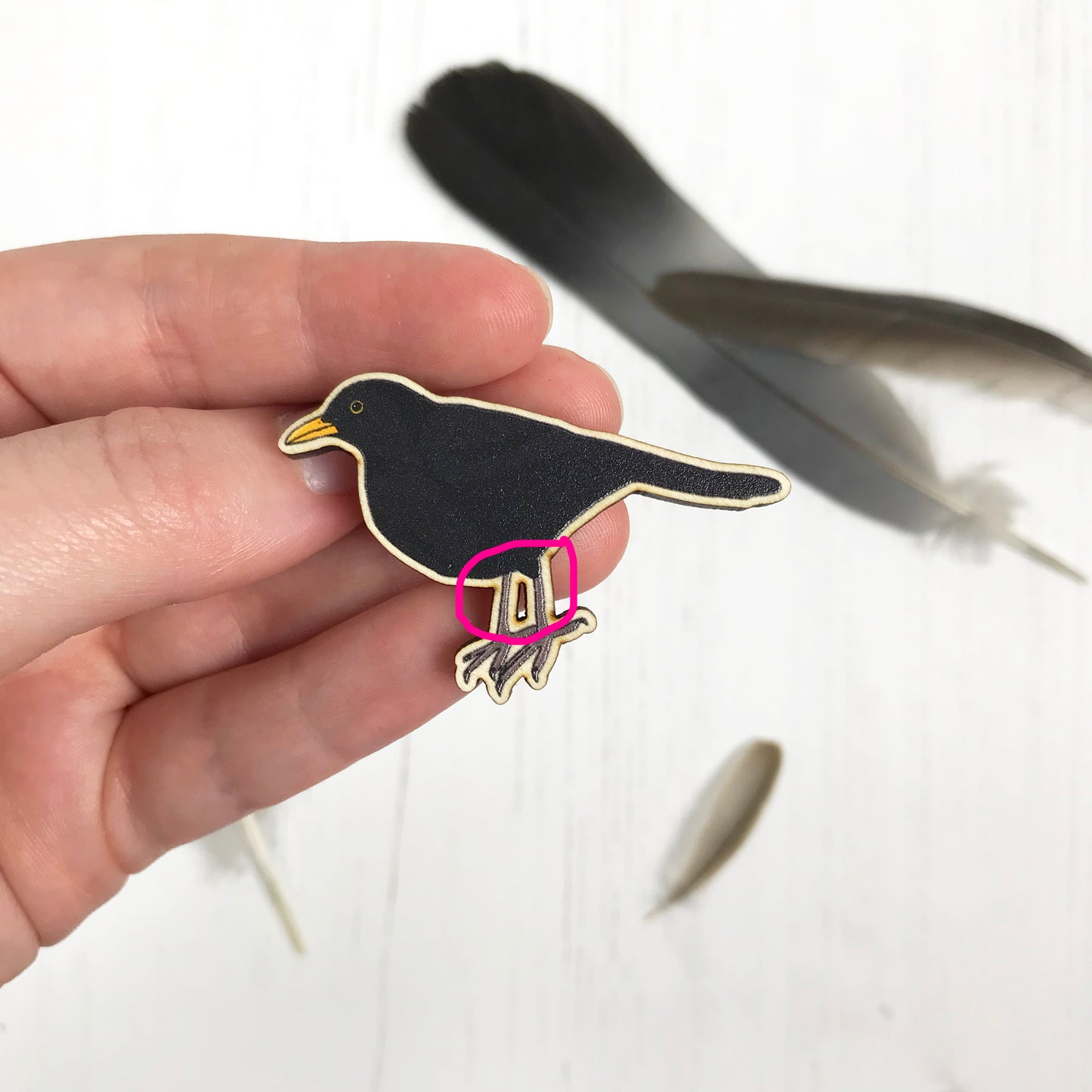 SECOND - Blackbird Lapel Pin