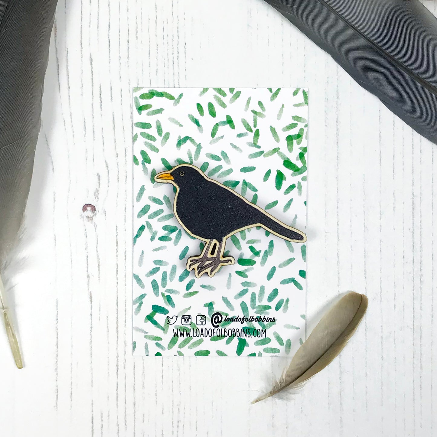 SECOND - Blackbird Lapel Pin