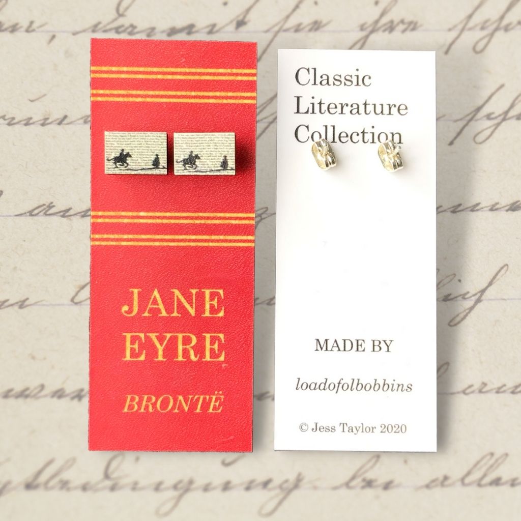 SECOND - Classic Literature Jane Eyre Silhouette Stud Earrings