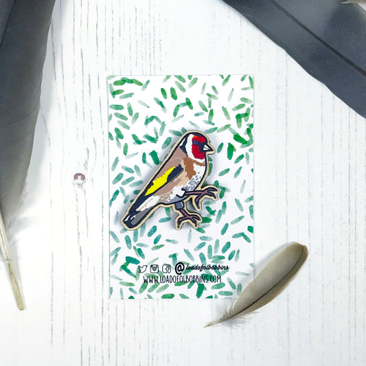 SECOND - Goldfinch Lapel Pin