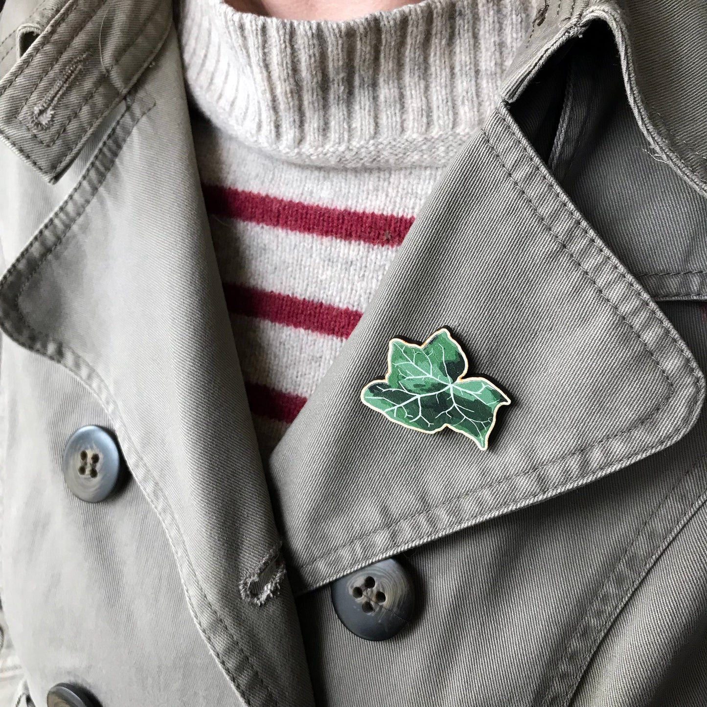 Ivy Leaf Lapel Pin