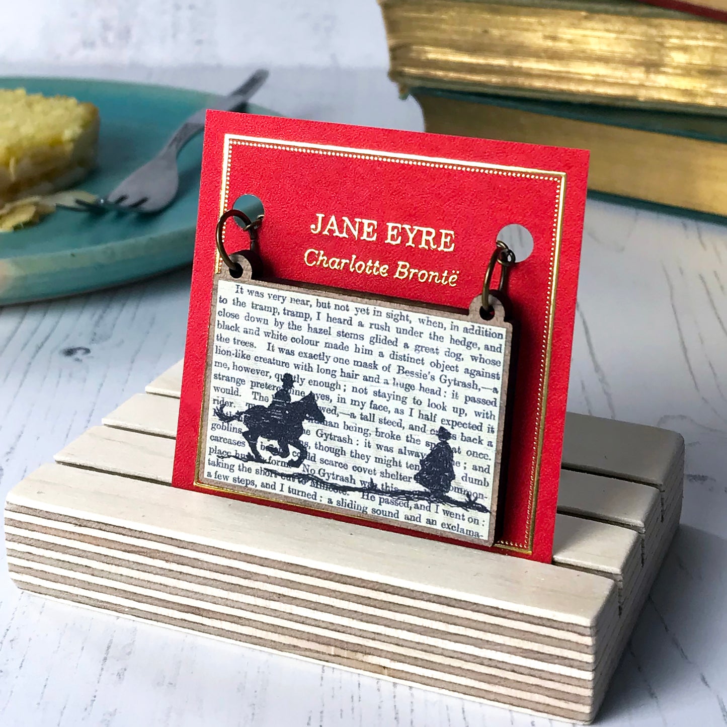 Classic Literature Jane Eyre Silhouette Necklace