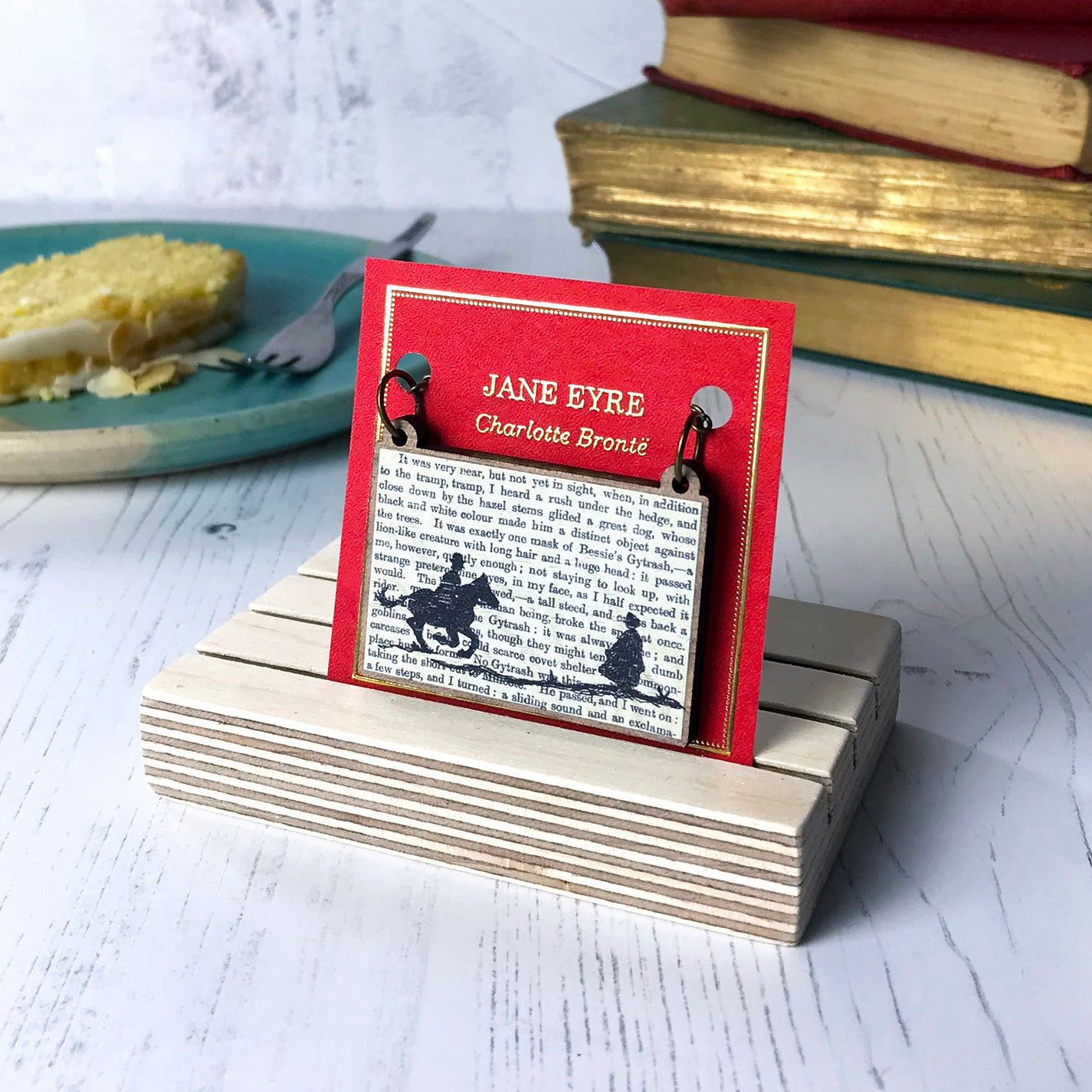 Classic Literature Jane Eyre Silhouette Necklace