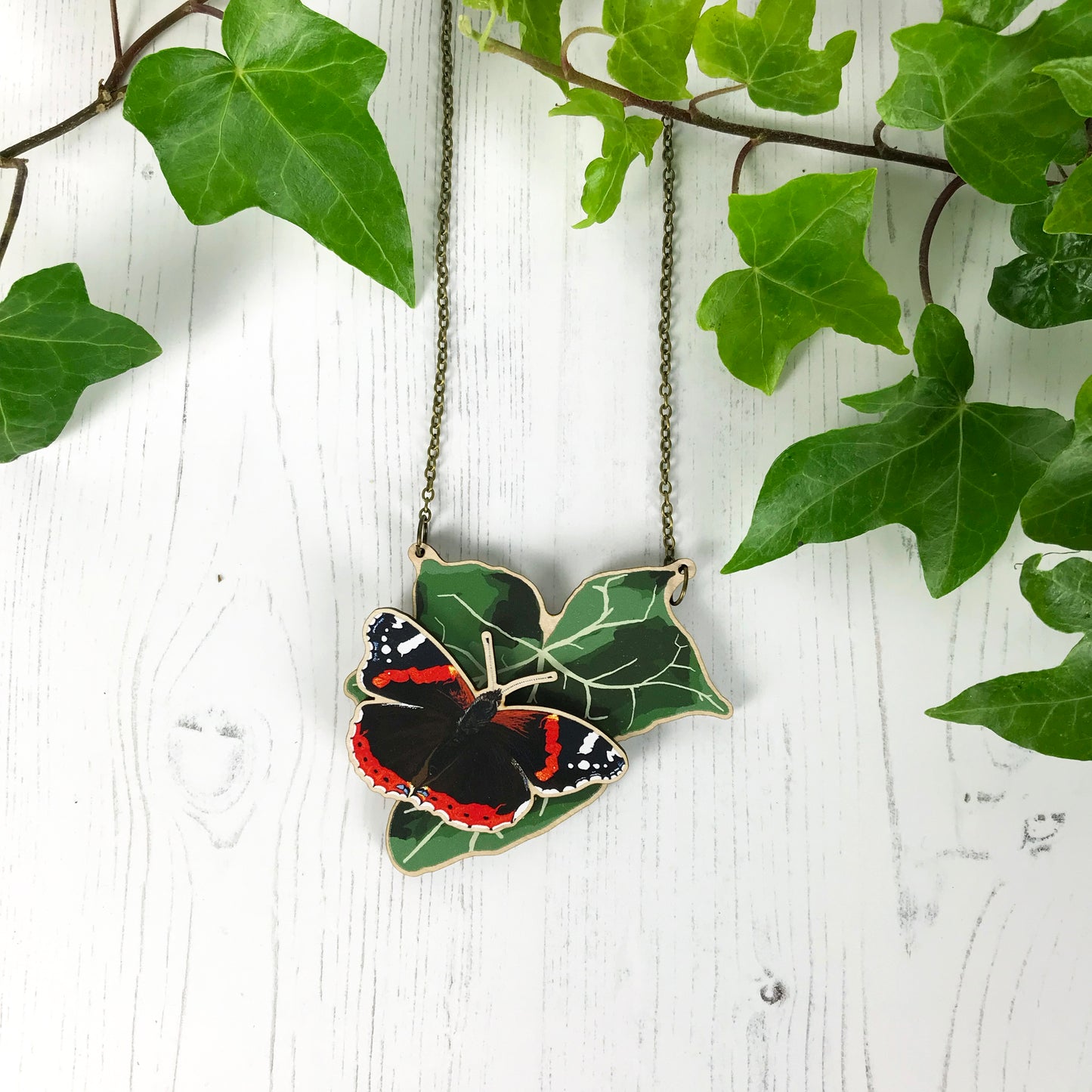 Large Ivy and Pick Your Own Insect Necklace