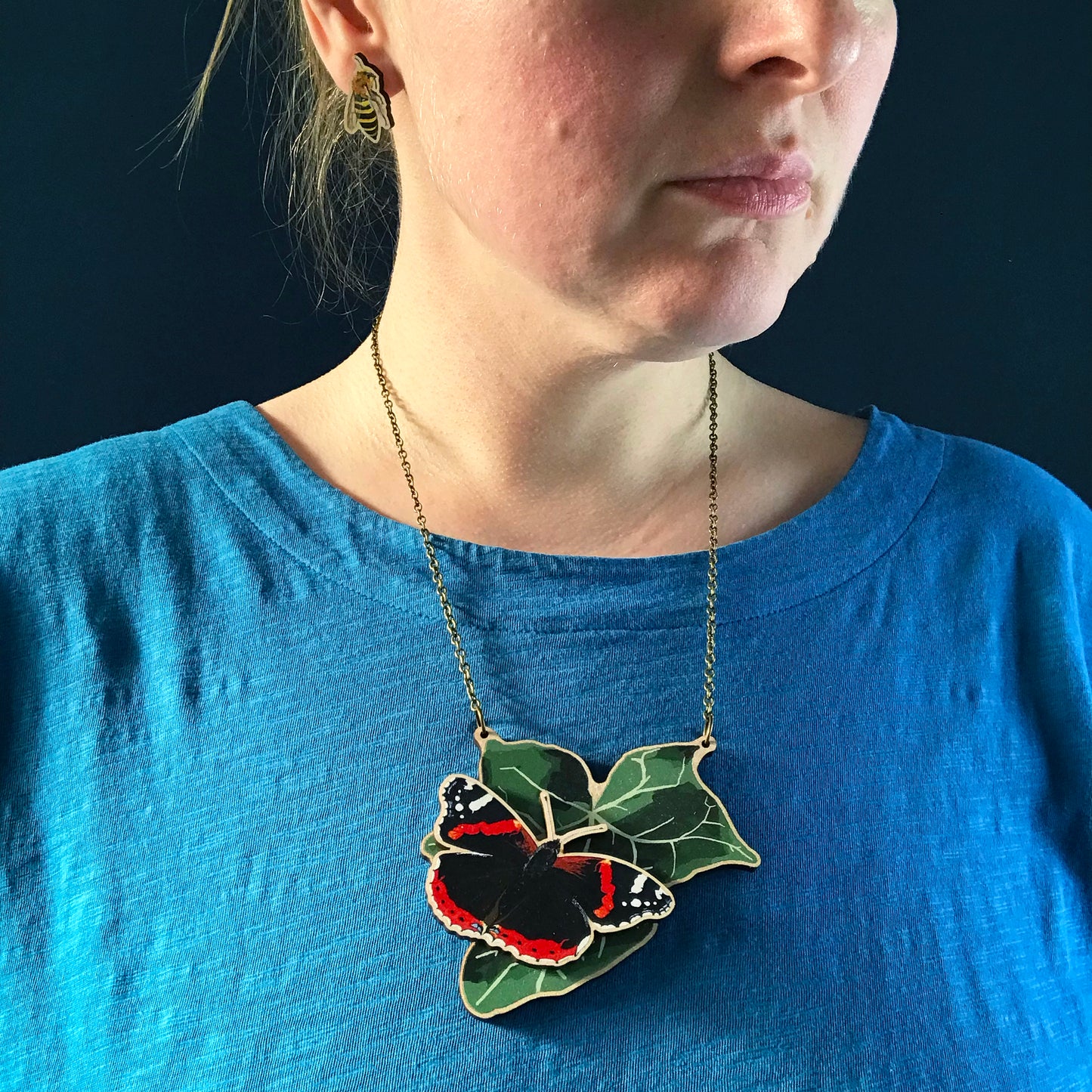 Large Ivy and Pick Your Own Insect Necklace