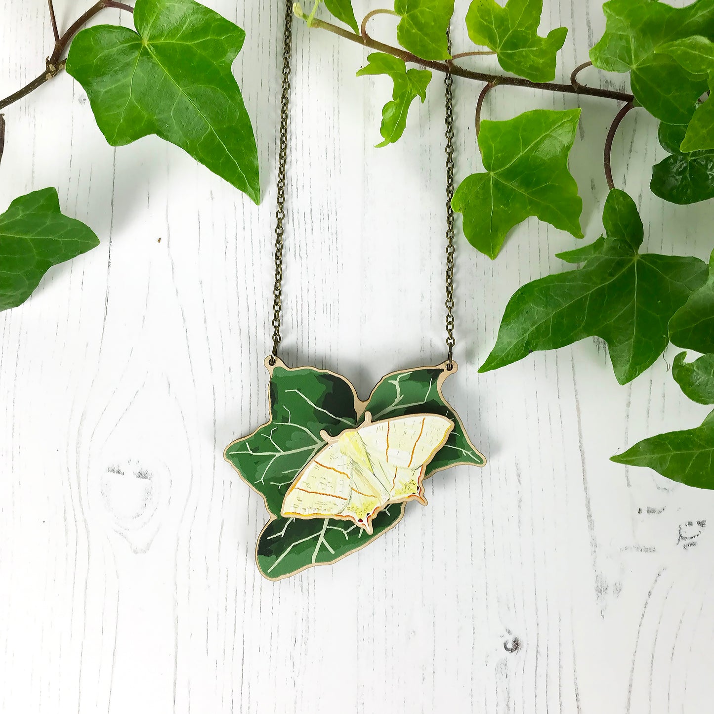 Large Ivy and Pick Your Own Insect Necklace