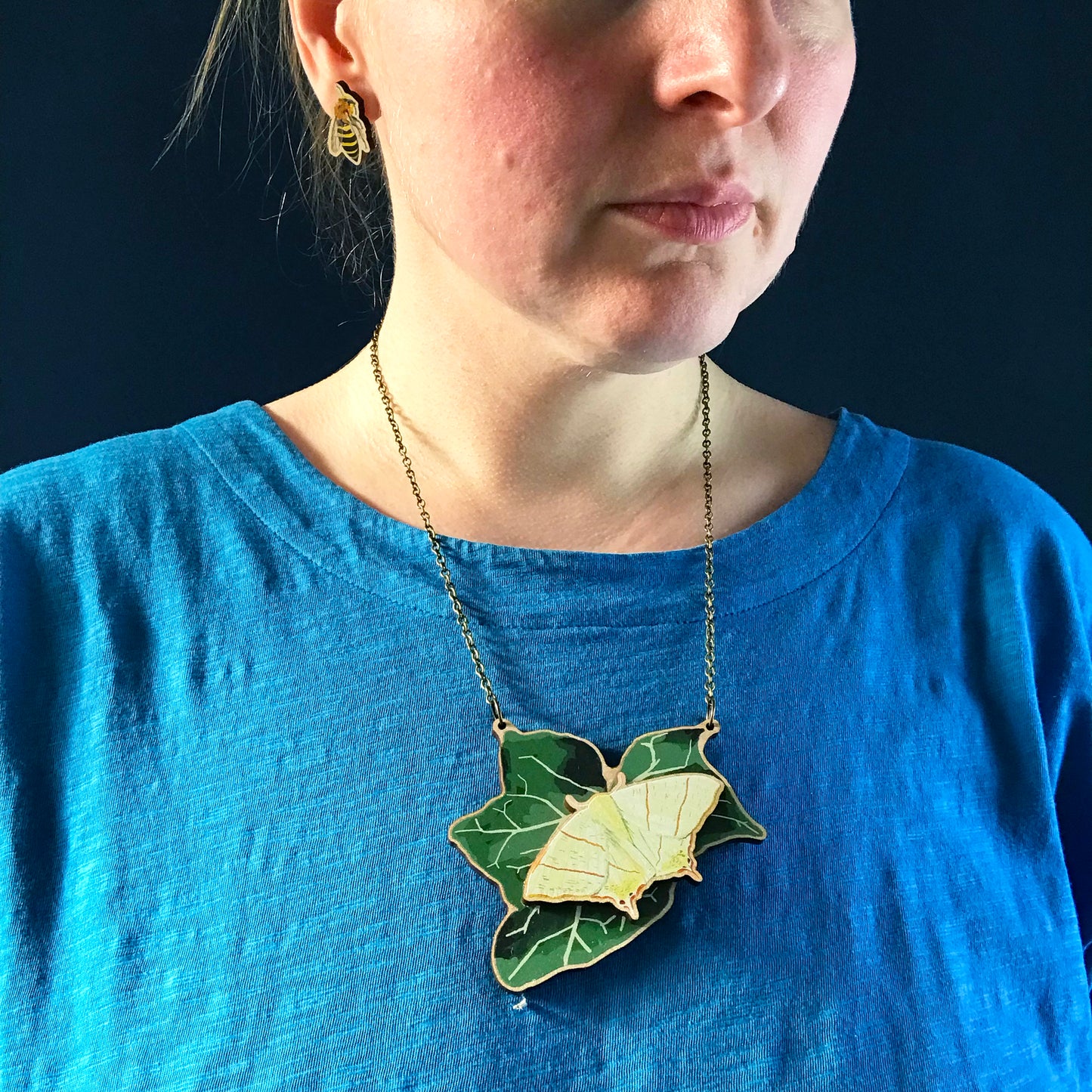 Large Ivy and Pick Your Own Insect Necklace