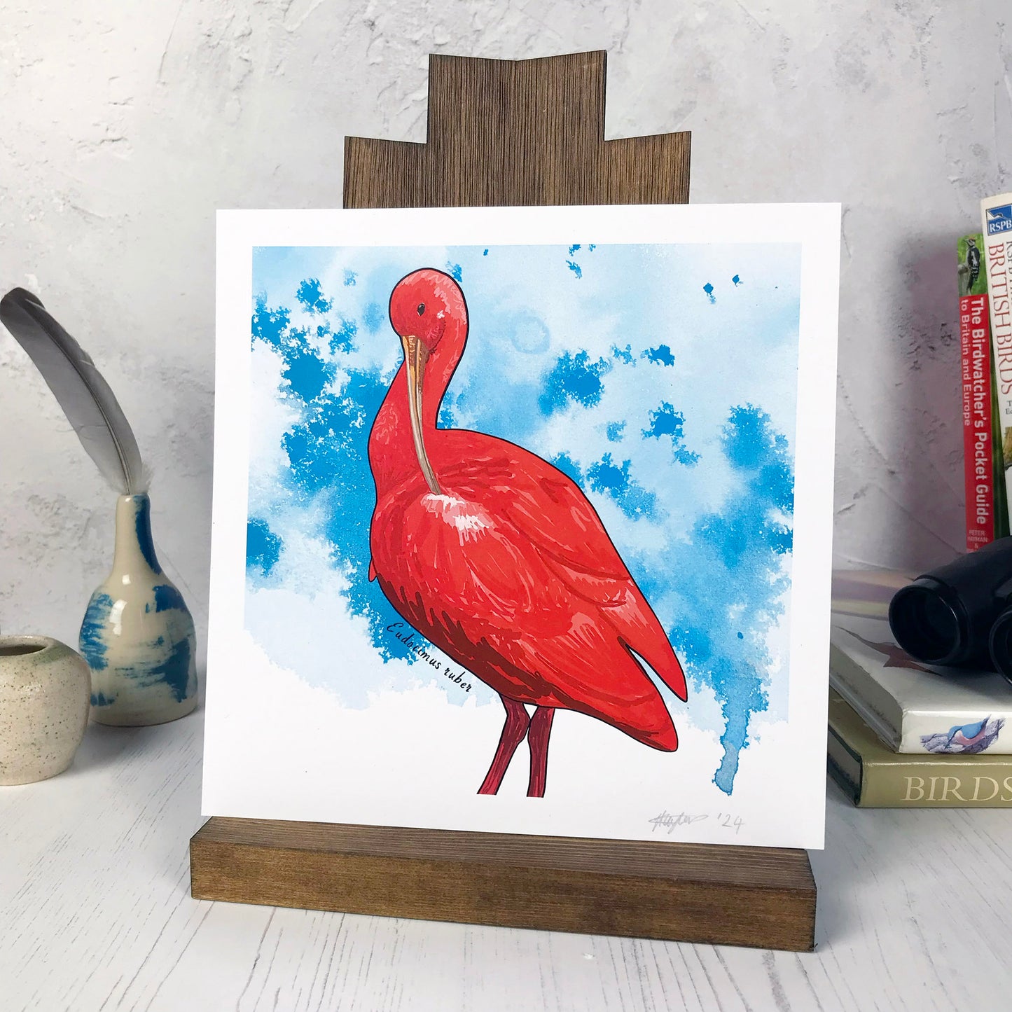 Scarlet Ibis Print