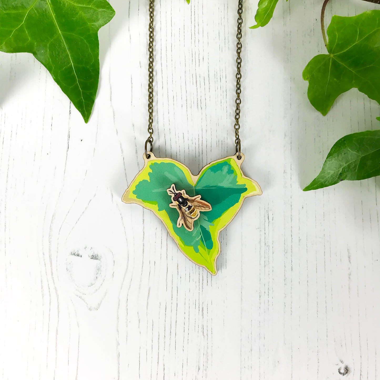 Small Ivy and Pick Your Own Insect Necklace