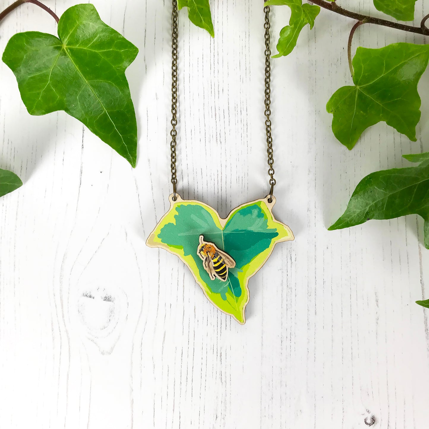 Small Ivy and Pick Your Own Insect Necklace