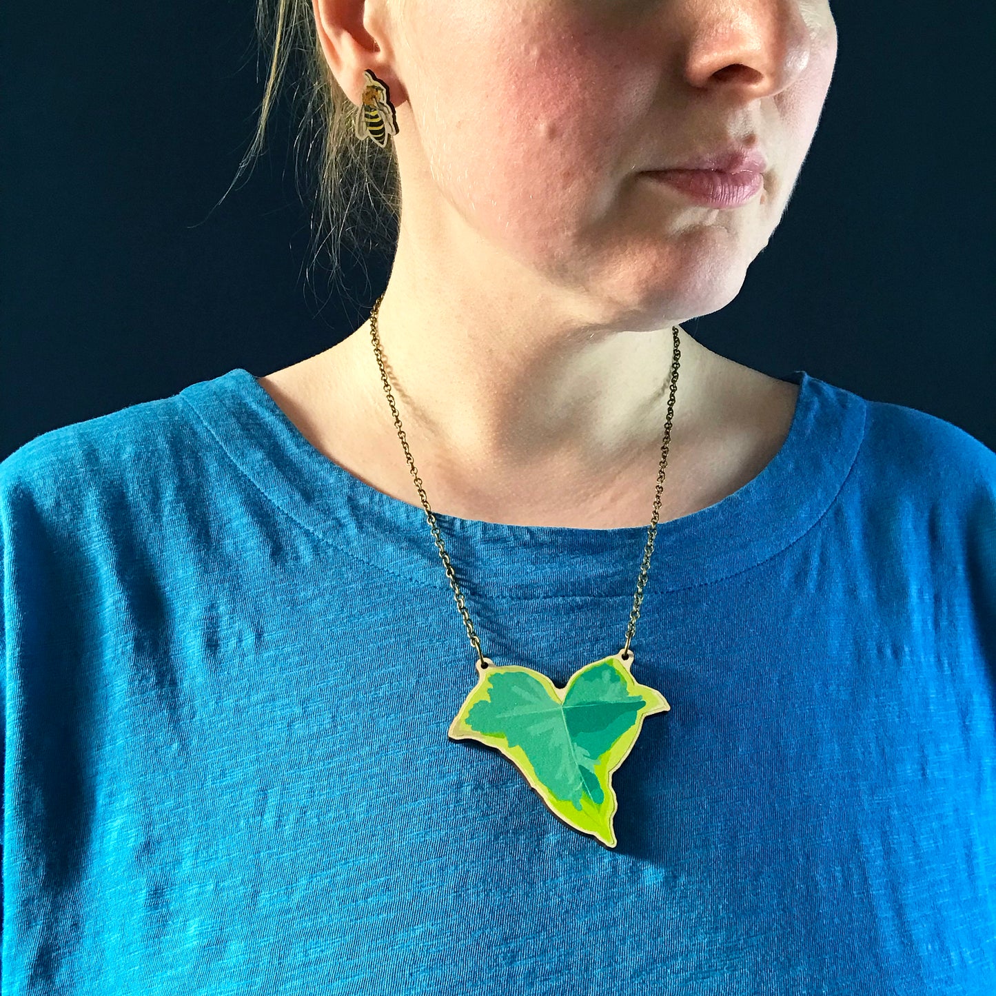 SECOND - Small Ivy and Pick Your Own Insect Necklace