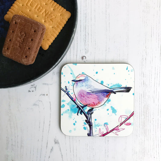 White-browed Tit Warbler Drinks Coaster