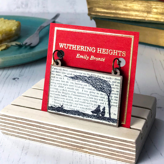 Classic Literature Wuthering Heights Silhouette Necklace