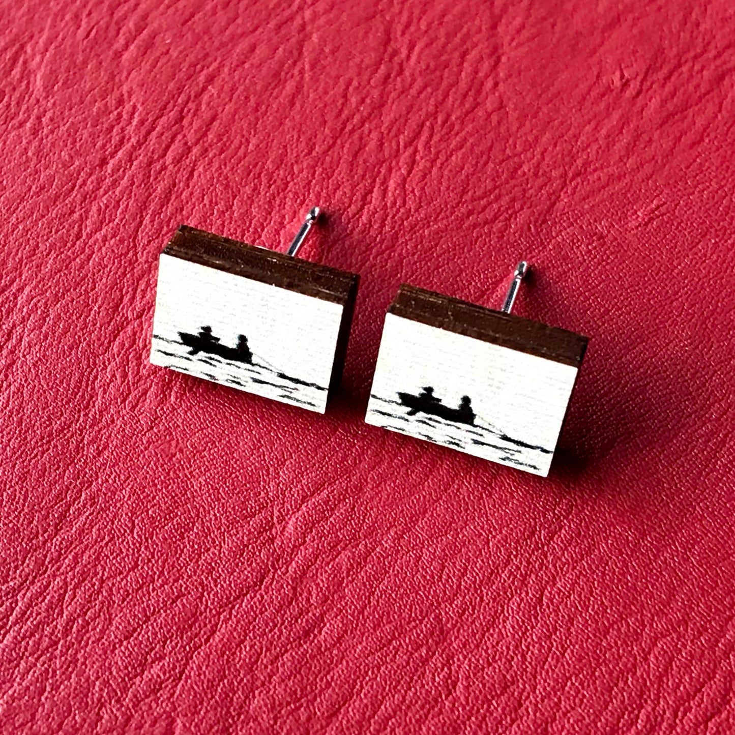 Classic Literature Our Mutual Friend Silhouette Stud Earrings