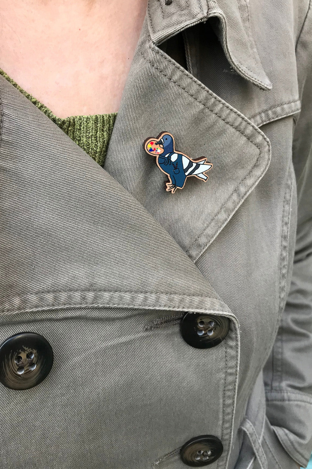 Artist Pigeon Pin