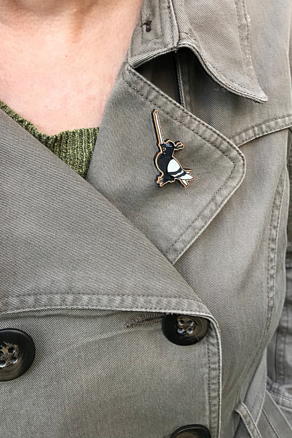 Ninja Pigeon Pin