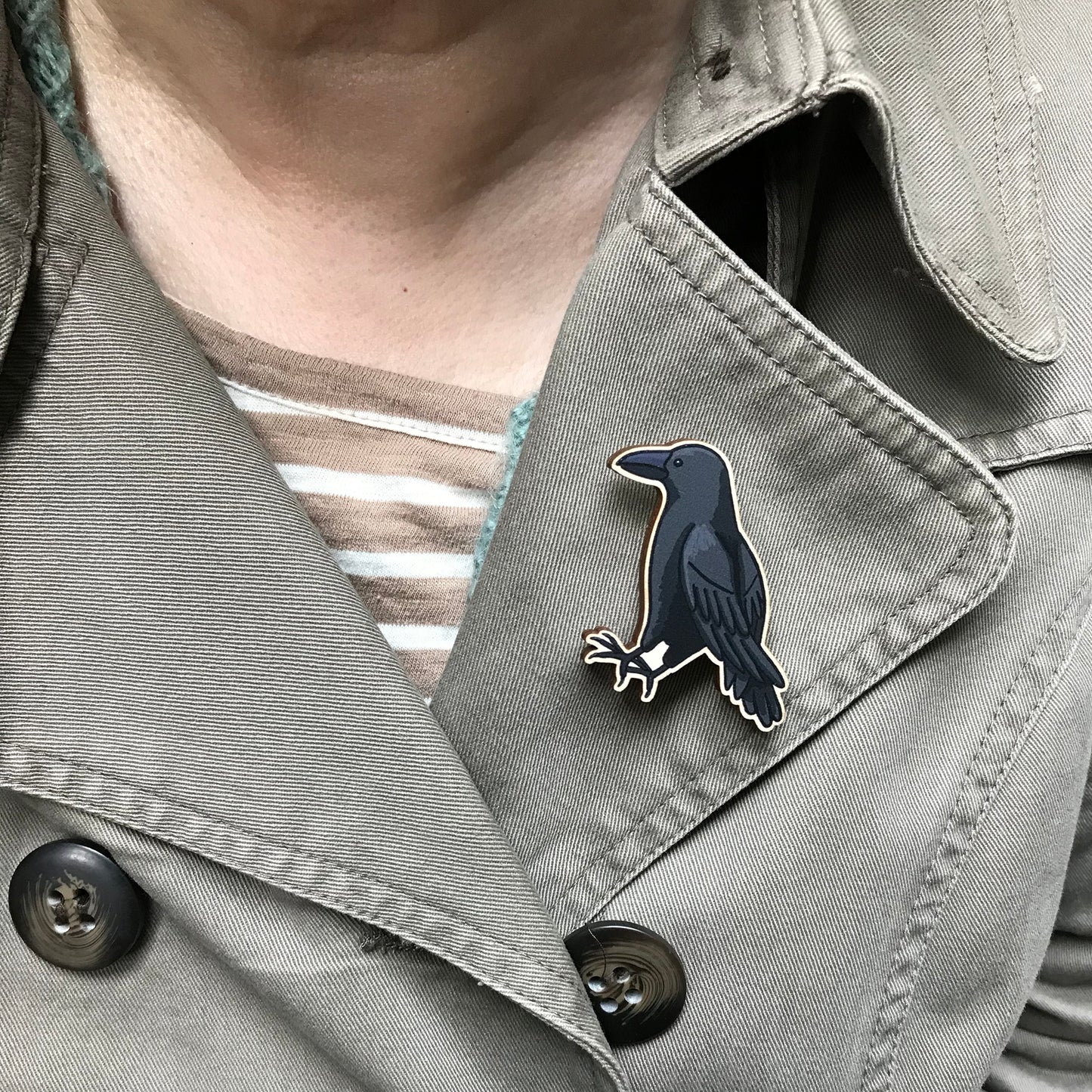 Crow Lapel Pin