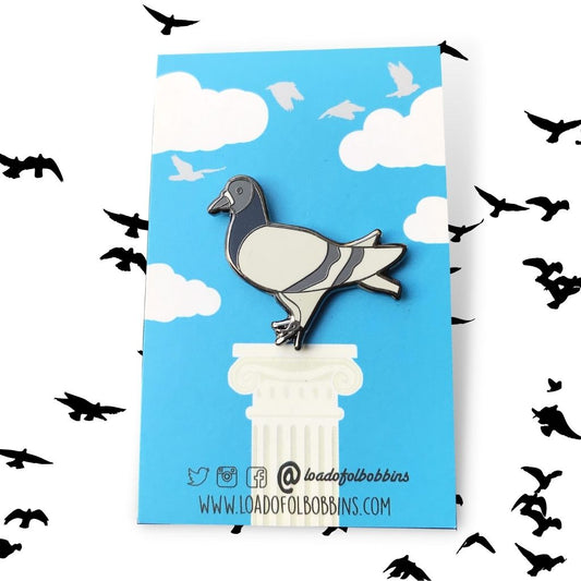 Fred the Pigeon Hard Enamel Pin