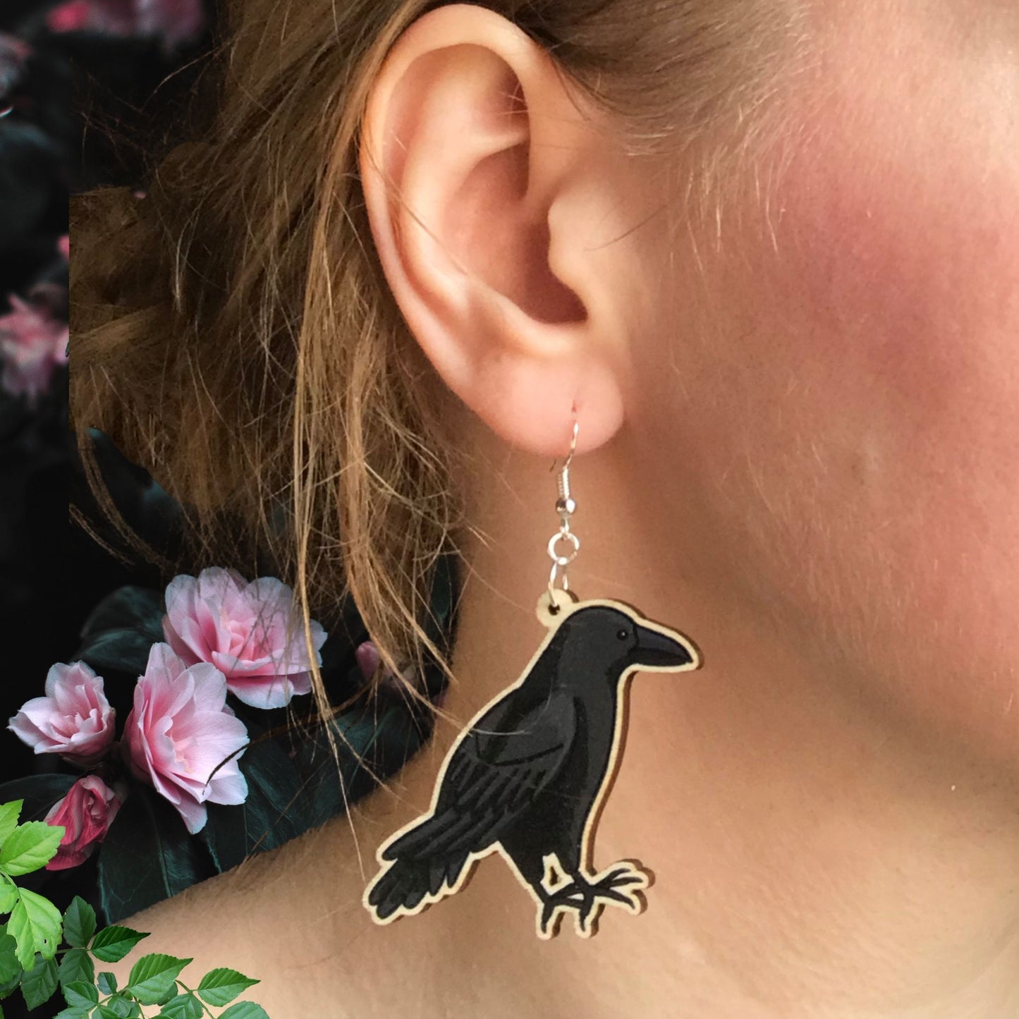 Crow Earrings