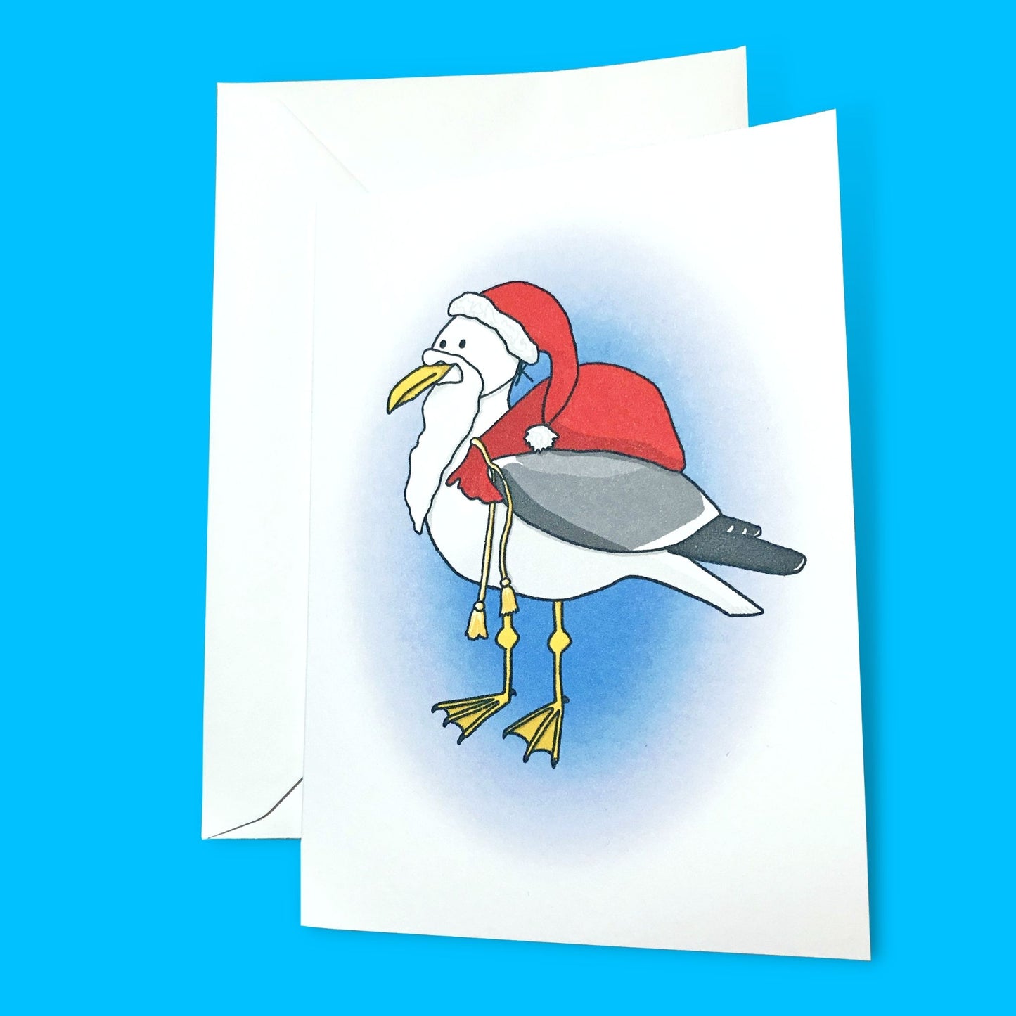 Santa Seagull Card