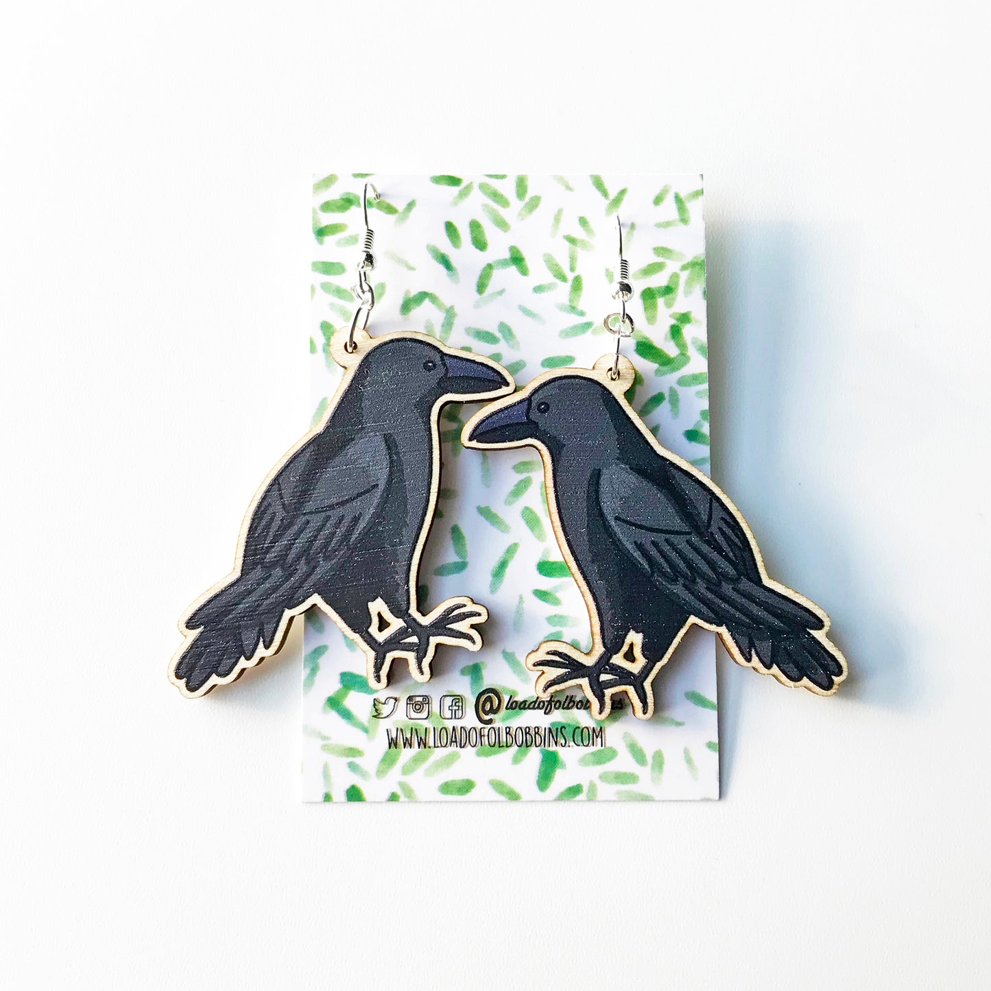 Crow Earrings